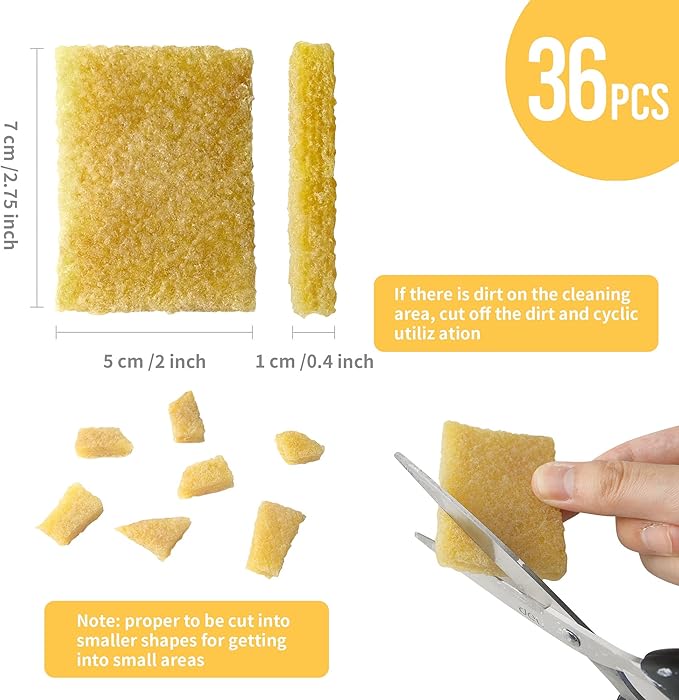 32Pcs Rubber Cement Eraser, 7x5 cm Adhesive Erasers, Glue Residue Pick up Eraser, Rubber Cleaning Erasers for Artists Removing Adhesive and Residues from Paper, Plastic