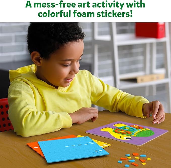 Skillmatics Foam Sticker Art Activity - Animals, Stocking Stuffers, Mess-Free Fun for Kids, 800+ 3D Foam Stickers, DIY Felt Craft Kits, Christmas Gifts for Boys & Girls Ages 3, 4, 5, 6, 7