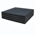Rubber Adhesive Pads, 4 Pcs Closed Cell Foam Sheet Neoprene High Density Foam Anti Vibration Pads for Furniture Cars Speakers Black (6" x 6" x 1/4", 4 Pcs)