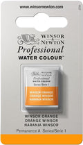 Winsor & Newton Professional Water Colour Paint, Half Pan, Winsor Orange