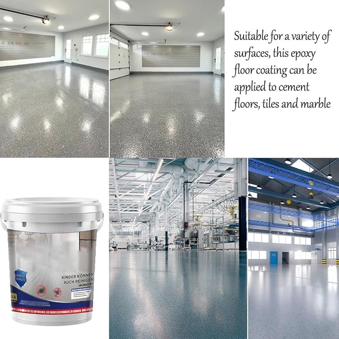 Louis Forest Epoxy Floor Paint, High-Gloss Marble Effect Epoxy Floor Coating (Beige,1pcs)