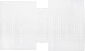 MECCANIXITY 4Pcs Plastic Mesh Canvas Sheet 4 Count 43.5 cm/ 17.1" for Crochet Bag Making Handbag Blank Canvas for Embroidery Needlepoint, Bag, Knit Crochet Mesh, White