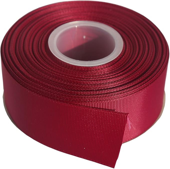 ITIsparkle 11/2" Inch Grosgrain Ribbon 25 Yards-Roll Set for Gift Wrapping Cake Decoration Party Favor Hair Braids Hair Bow Baby Shower Decoration Floral Arrangement Craft Supplies, Wine 275#