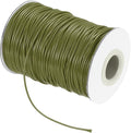 MECCANIXITY Waxed Cord 1.5mm Waxed Thread 87 Yard Wax String Leather Cord for Bracelet Making, Necklaces, Beading, Jewelry Making and DIY Crafts(Army Green)