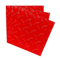 EAGLE 1: 12" x 12" 26 Gauge Sheet Metal Squares (3 Pack Per Order, Multiple Colors) Great for Arts, Crafts, DIY Home or Work Projects (6" X 6", Red Diamond Plate)