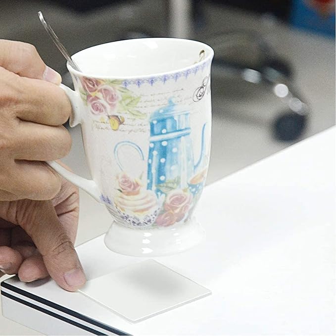 BRAVESHINE Double Sided Wall Adhesive Tape - 32 Pack Heavy Stick on Mounting Tape - Removable Washable Nano Tape for Crafts, Non-Slip Carpet, Picture Hanging Home Office Classroom Use - Round 1.1Inch