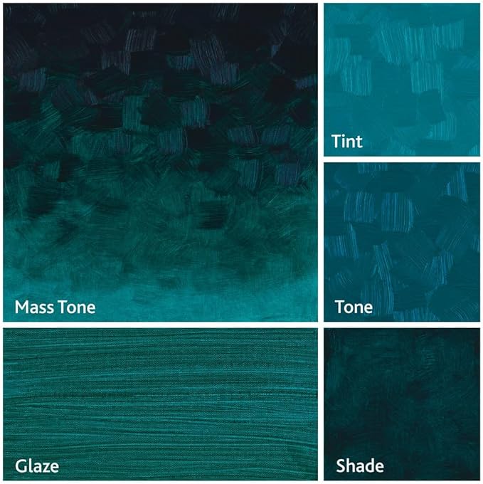 Tusc & Pine Artist Oil Paint - Phthalo Turquoise, 40 ml, Non-Yellowing, Rich & Creamy Consistency, Maximum Pigment Load, Small Batch Milled Oil Paints Made in the USA for Professional Artists