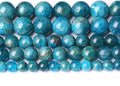90PCS 4mm AAA Natural Blue Apatite Stone Beads Gemstone Round Loose Spacer Beads for Jewelry Making DIY Bracelet Necklace 15"