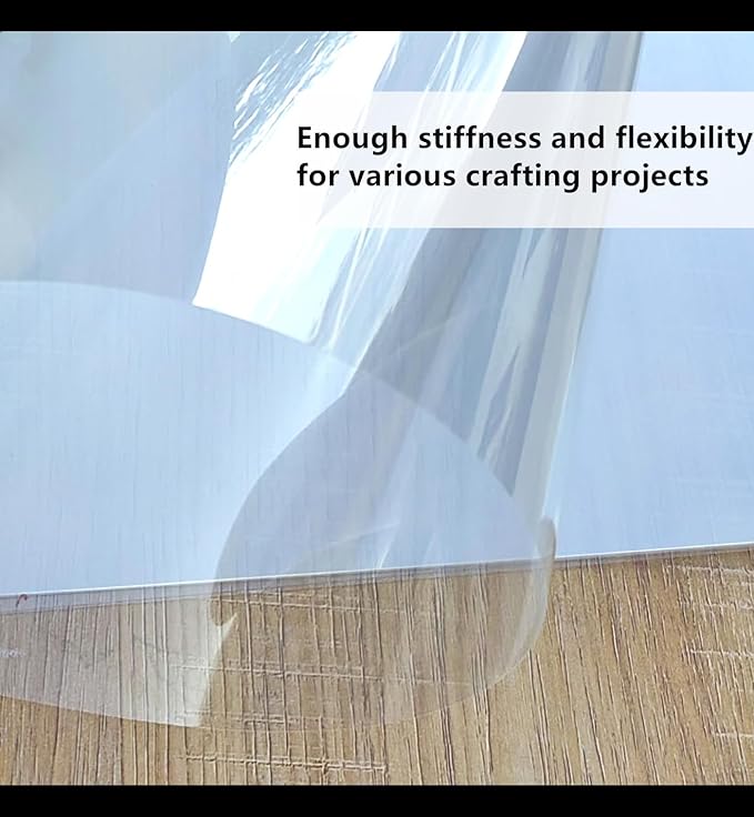 Clear Blank Stencil Sheet for Cuting. 8 Pack 12" x 24" 7.5mil/0.19mm Thick .Gift, Acetate Template Material,Craft Plastic Sheets