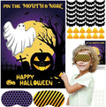 ASTARON Halloween Party Games, Pin The Mouth on Ghost Halloween Party Activities Classroom Games for Children, Kids Birthday Party Games Halloween Party Supplies