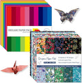 Origami Paper Kit Dobule Sided 100 Sheets 100 Colors 6 Inch Japanese Chiyo Square Easy Fold Arts Crafts DIY Handwork Origami Papers Beginner Solid Color Flower