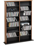 Prepac 2 Column Display Cabinet Media Storage, 38.75" Wide, Cherry