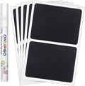 ONUPGO Chalkboard Pantry Labels, Large Chalkboard Labels Stickers for Big Bins Boxes, Food Label Sticker, Waterproof Kitchen Pantry Names Labels Containers Jar Labels