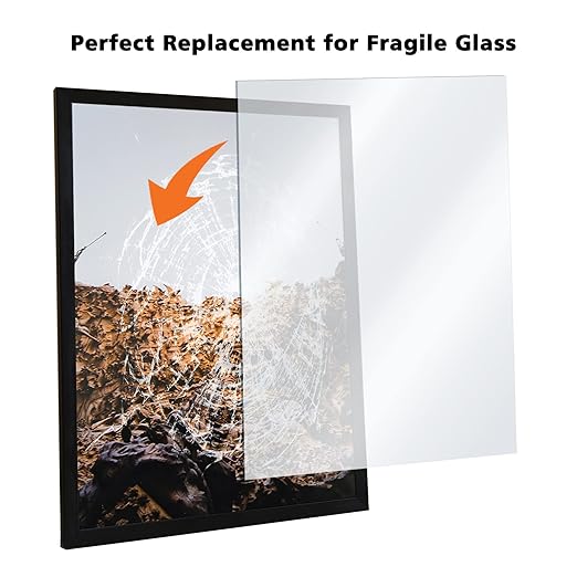 Egofine Plexiglass Sheets Acrylic Sheets 3 Pack of 24x36’’ 0.04 Thick Clear Plastic Cast Transparent Plexi Glass for Crafting Projects, Replacement Picture Frame Glass, DIY Display, Easy to Cut