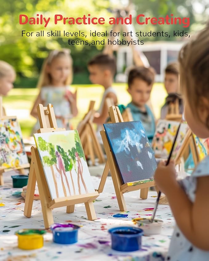 Canvas Boards for Painting 36 Pack, 5x7 Inch Painting Canvas Panels, 100% Cotton White Blank Art Supplies for Acrylics Oil Watercolor Tempera Paints