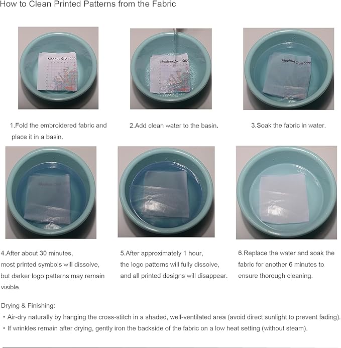 Moohue 14ct Counted Stamped Cross Stitch Kits for Adults Flowers Printed Cross Stitch Patterns Art Crafts Cross Stitch Supplies (Flowers 10)