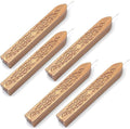 Wax Seal Sticks, Yoption 5 Pcs Totem Fire Manuscript Sealing Seal Wax Sticks with Wicks Cord Wick Sealing Wax for Postage Letter Retro Vintage Wax Seal Stamp (Dark Golden)