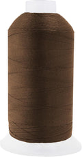 Mandala Crafts Dark Brown Heavy Duty Thread -1500 Yds Tex 90 Thread for Sewing Drapery Jeans Leather Hair - Bonded Polyester Outdoor Marine Upholstery