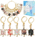 SUNNYCLUE 1 Box 20Pcs Stitch Marker Charms Locking Stitch Marker Metal Clip on Removable Lobster Clasps Leverback Stitch Markers for Knitting Weaving Sewing Needleworks Women DIY Crafts Gift Supplies