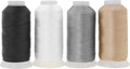 Mandala Crafts Neutral Heavy Duty Thread - 6000 Yds Tex 70 Thread - Bonded Polyester Thread Outdoor Marine Upholstery Threads