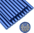 SWANGSA 20 Pieces Glue Gun Sealing Wax Sticks Navy Blue for Wax Seal Stamp, Great for Wedding Invitations, Cards, Envelopes, Wine Packages, Gift Wrapping (Navy Blue)