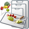 Titanium Cutting Board Double-sided non-slip silicone edging Pure Titanium Cutting Boards for Kitchen - Double-Sided Food-Grade Chopping Board Non-Stick Durable and easy to clean (Medium)