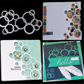 Mvchifay Cutting Dies for Card Making Metal Die-Cuts Scrapbooking Tool Hollow Frame DIY Craft Punch Template Embossing for Paper Album Decor (Bubble string-10.3x6cm)