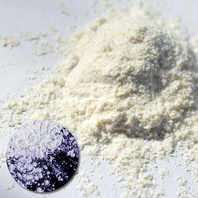 Ceya Interference Mica Powder, 1.8oz/ 50g Ghost Blue Chrome Nail Powder, Cosmetic Grade Pearlescent Effect Color Shift Pigment for Epoxy Resin, Makeup, Nail Polish, Soap Dye, Candle Making,Slime,Paint
