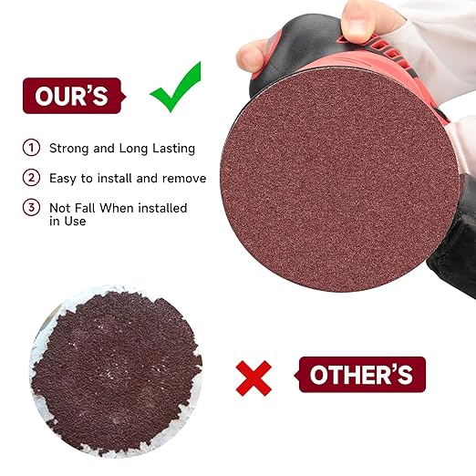 5 Inch 100 PCS Sanding Disc 400 Grit,Hook and Loop Sanding Discs for Random Orbital Sander