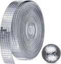 SATINIOR 16000pcs Disco Ball Mirror Tiles Self Adhesive for Crafts 5 x 5 mm Small Disco Tape Ball Stickers Square Mosaic Tiles Mirror Pieces for DIY Craft Party Decor