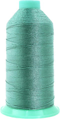 Mandala Crafts Bonded Nylon Thread Aquamarine Heavy Duty Sewing Threads - 1100 YDs Size 92 280D T90 Tex 90 Thread for Leather Jeans Weaving Outdoor Marine Upholstery Threads