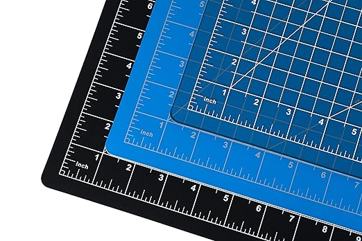 Dahle Vantage 10690 Premium Self-Healing Cutting Mat, 9"x12", 1/2" Grid, 5 Layers for Max Healing, Perfect for Crafts & Sewing, Blue