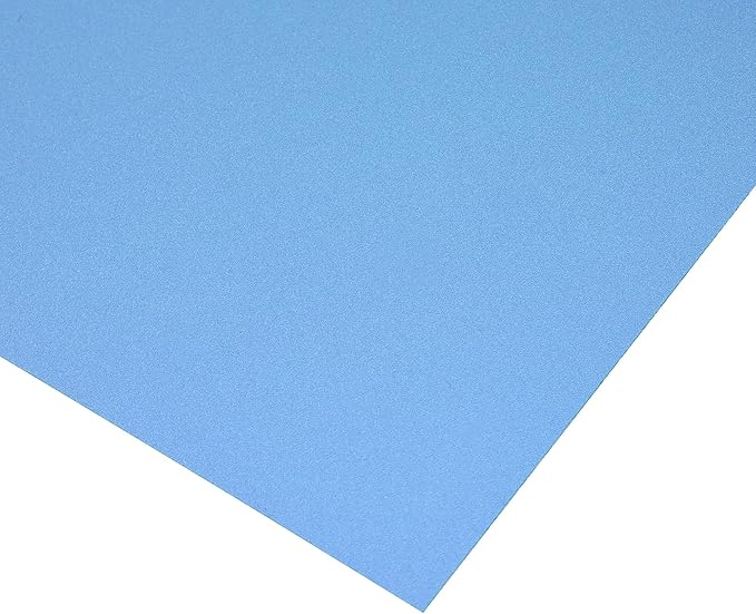 uxcell 4Pcs A4 Gel Light Lighting Filter Overlay Transparent Color Correction Plastic Vinyl PVC Sheets Photography Television Matte Blue,0.5mm