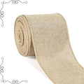 Burlap Ribbon Wired, Farmhouse Rustic Ribbon for Gifts Wrapping DIY Crafts Floral Bows Wreath Making Party Supplies Holiday Home Decoration, 2.5 Inch x 10 Yards