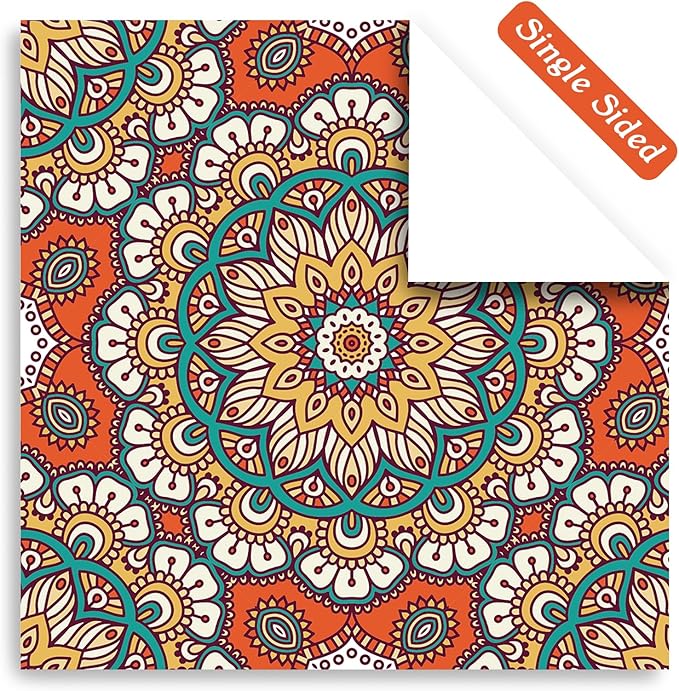24 Sheets 12 Designs Scrapbook Paper Pad,6"×6” Single-Sided Decopodge Craft Cardstock Paper,Scrapbooking DIY Decorative Background Cardmaking Supplies.Datura