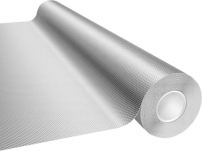Mylar Film Roll 4FT x 15FT,6 Mil Silver Diamond Film Foil Roll,Heavy-Duty Reflective Film for Grow Room,greenhouses,Grow Tent Systems