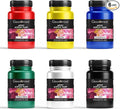 GRANOTONE Acrylic Paint Set - 6 Primary Colors, 3.5 oz Each | Non-Toxic Student Acrylics for Artists, Kids & Hobbyists | Ideal for Painting & Crafting | Vibrant & Safe Art Supplies | Made in India