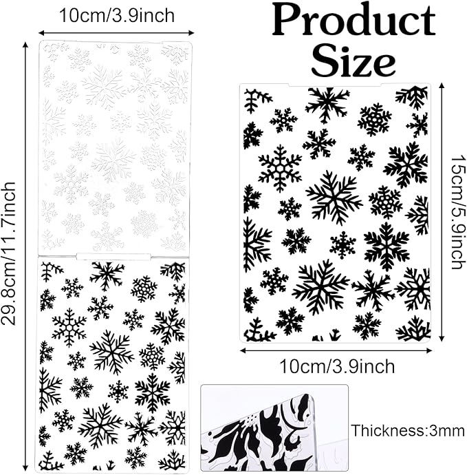 20 Pcs Embossing Folders for Card Making, DIY Craft Template Embossing Stencil Plastic Paper Card Decorating Mold Folder for Scrapbook Photo Album DIY Craft Making, 5.9 x 4.1 Inch (Vintage)