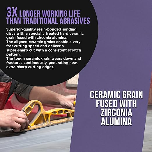Dura-Gold Premium 600 Grit PSA Purple Film Ceramic Longboard Sandpaper, 2-3/4" Wide Continuous 20 Yard Roll - Self Adhesive Stickyback for Auto & Wood Air File Long Board Sanders, Hand Sanding Blocks