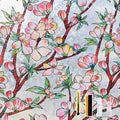NINETREX Window Privacy Film,3D Stained Glass Window Film,Rainbow Static Cling Stickers Blocks Heat & UV,Non-Adhesive Vinyl for Home Door (Peach Blossom,17.5 x 78.7inch)