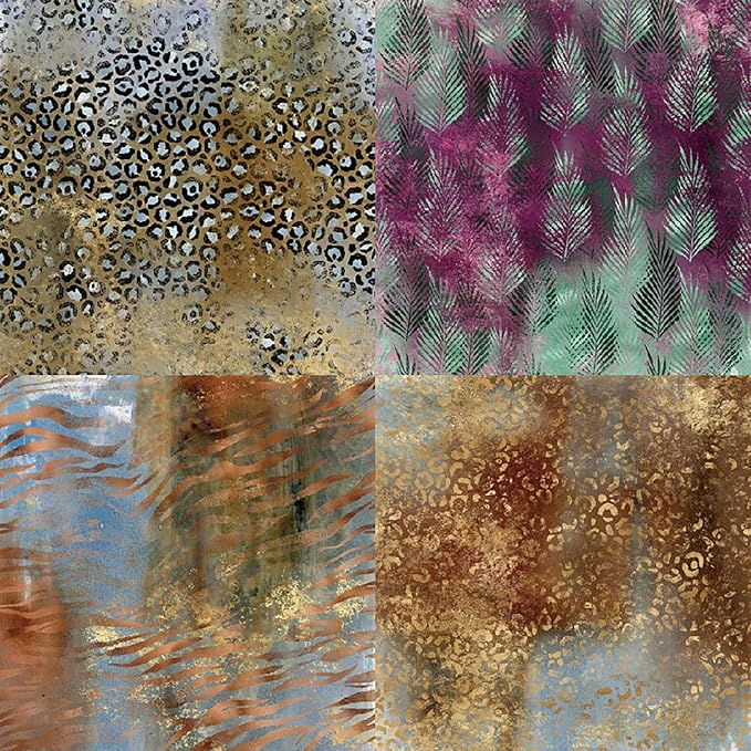 YASMEN 6"x6" Scrapbook Paper Pad - 24 Sheets of Patterned Cardstock for Card Making, Scrapbooking, Junk Journal, DIY Gift Cards - Single-Sided Decopodge Decorative Craft Paper