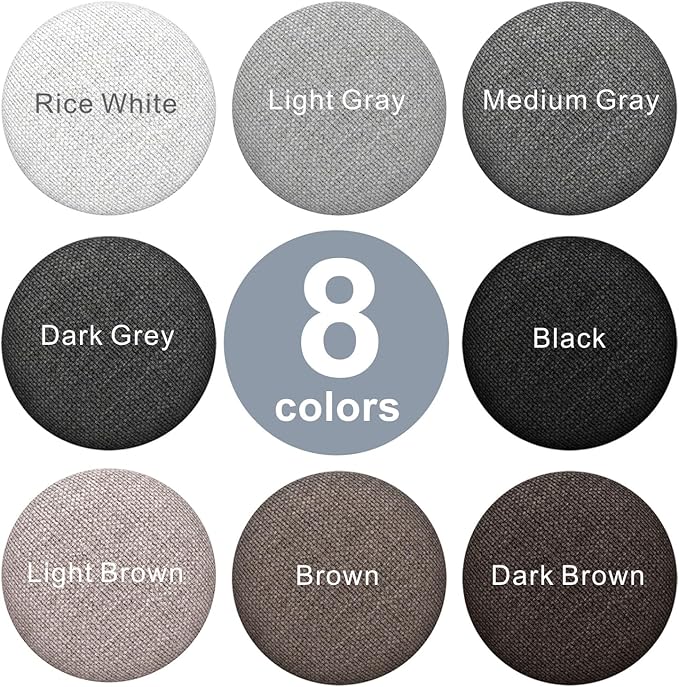 Linen Fabric-Covered Twist Pins - 8 Colors Upholstery Pins & Bed Skirt Pins -Used to Secure Sofa Cushion, Armrest Covers, Furniture & Bed Skir(12, Light Brown)