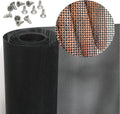 Stainless Steel Screen, 14 Mesh 304 Stainless Steel Security Screen, PVC Coated Heavy Duty 35inch x 10ft Wire Mesh Window Screen Hardware Cloth Sturdy Metal Mesh Door Security