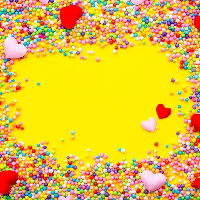 MECCANIXITY Foam Beads Foam Balls 2-3mm for Wedding and Party Decorations, Tiny Packing Balls, Arts DIY Crafts Supplies (Assorted Color,1 Pack Approx 8000pcs)