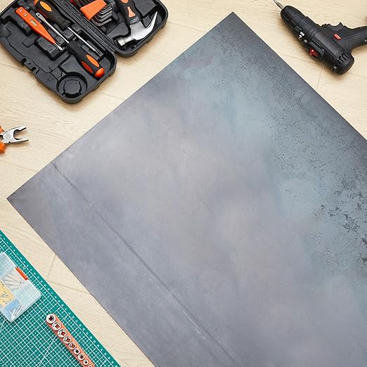 Hicarer 12 x 24 Inch A36 Carbon Steel Sheet 0.08" Thickness Length 14 Gauge Hot Rolled Steel Plate for Automotive Sheet Metal, Furniture or Industrial, Unpolished (Mill) Finish