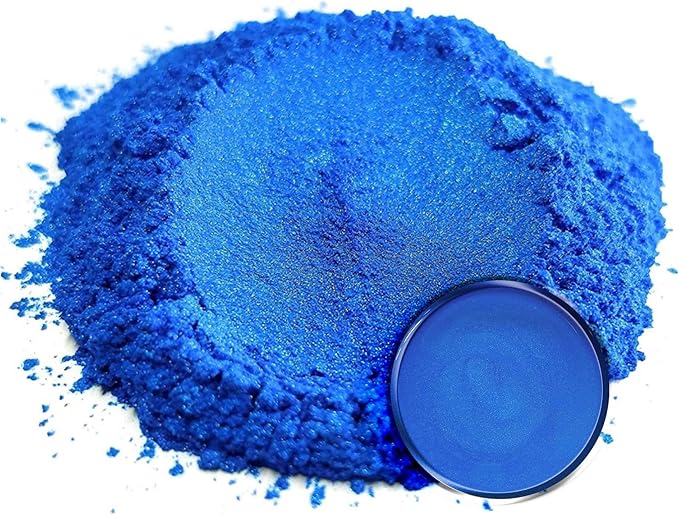 Eye Candy Pigments Premium Blue Mica Powder - Aozora Blue (50gr) - for Epoxy, Resin, Soap, Paint, Woodworking, Acrylic Pouring, Bath Bombs, Fishing Lures - DIY Arts and Crafts Additive