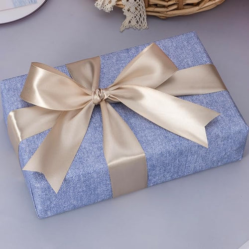 1 1/2 Inch Linen Beige Solid Satin Ribbon, 50 Yards Craft Fabric Ribbon for Gift Wrapping Floral Bouquets Wedding Party Decoration