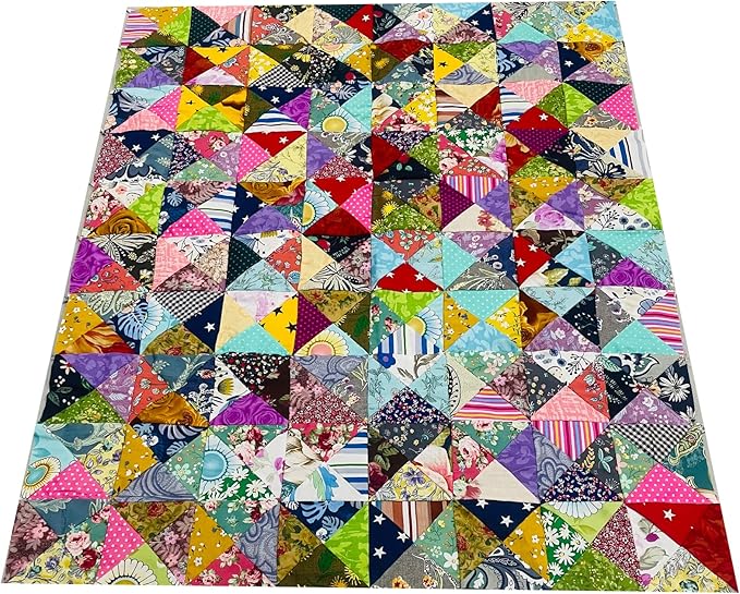 HANPATQUI 50PCS 5 x 5 inch Floral 100% Cotton Fat Quarters Fabric for Sewing and Quilting Bundles Precut Fabric Square for DIY Craft Patchwork