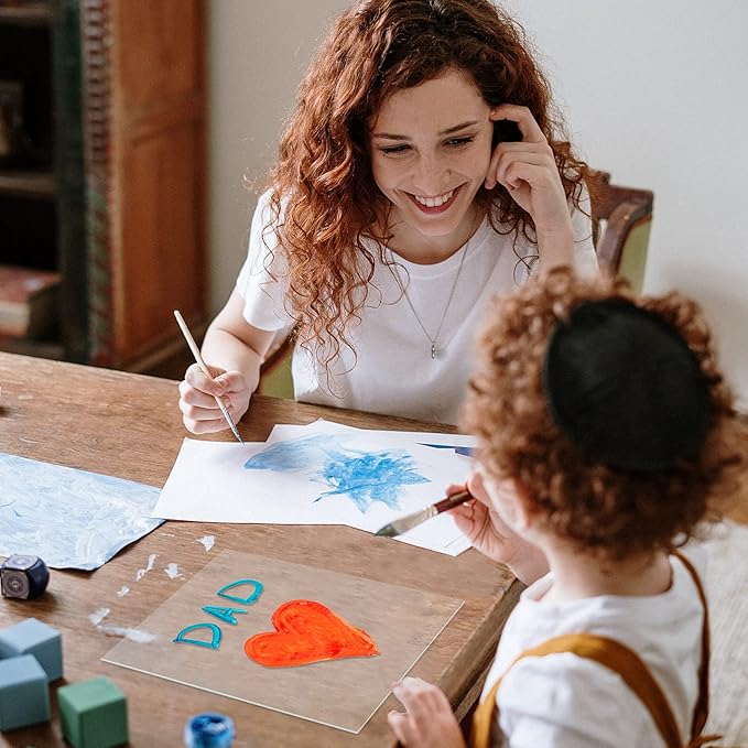 Egofine Plexiglass Sheets Acrylic Sheets 6 Pack of 18x24’’ 0.04 Thick Clear Plastic Cast Transparent Plexi Glass for Crafting Projects, Replacement Picture Frame Glass, DIY Display, Easy to Cut