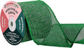 Mandala Crafts Green Burlap Wired Ribbon 3 Inches Wide Jute Ribbons for Crafts - 10 Yds Roll Rustic Burlap Wrap Trim Ribbons for Wreaths Bows Party Decoration